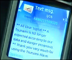 global tsunami alert message